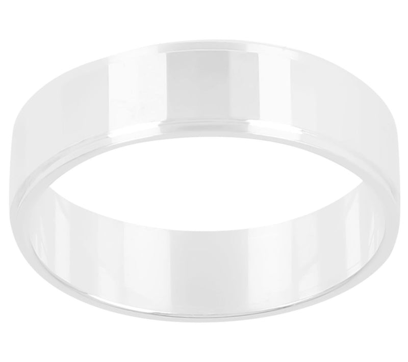 UltraFine Silver Men's Diamond-Cut Edge Band Ri ng — View 3