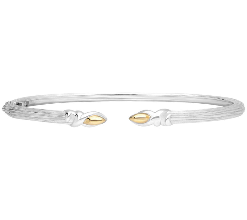 Ariva Sterling Silver & 18K Gold Silk Cuff — Main view