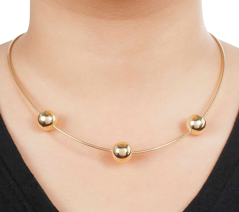 Louis Dell'Olio Sterling Silver Orbit Omega Necklace — View 7