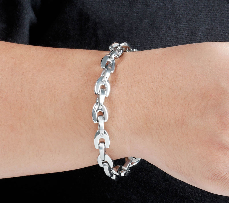 Mistero For Him Fancy Alternated Link Bracelet — View 5