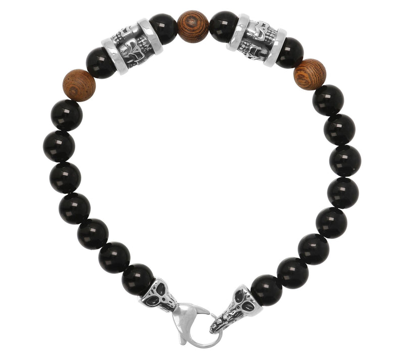 Mistero For Him Gemstone & Wood Bead Bracelet — Main view