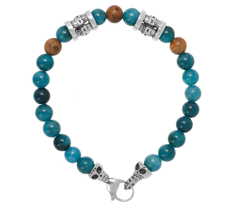 Mistero For Him Gemstone & Wood Bead Bracelet — View 5
