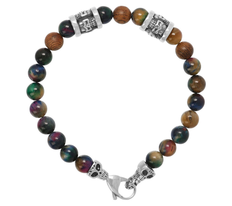 Mistero For Him Gemstone & Wood Bead Bracelet — View 7