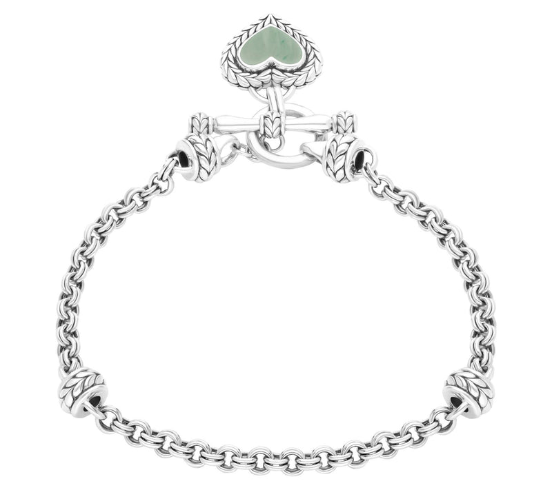 Tiffany Kay Studio Sterling Herringbone Adven turine Bracelet — View 2