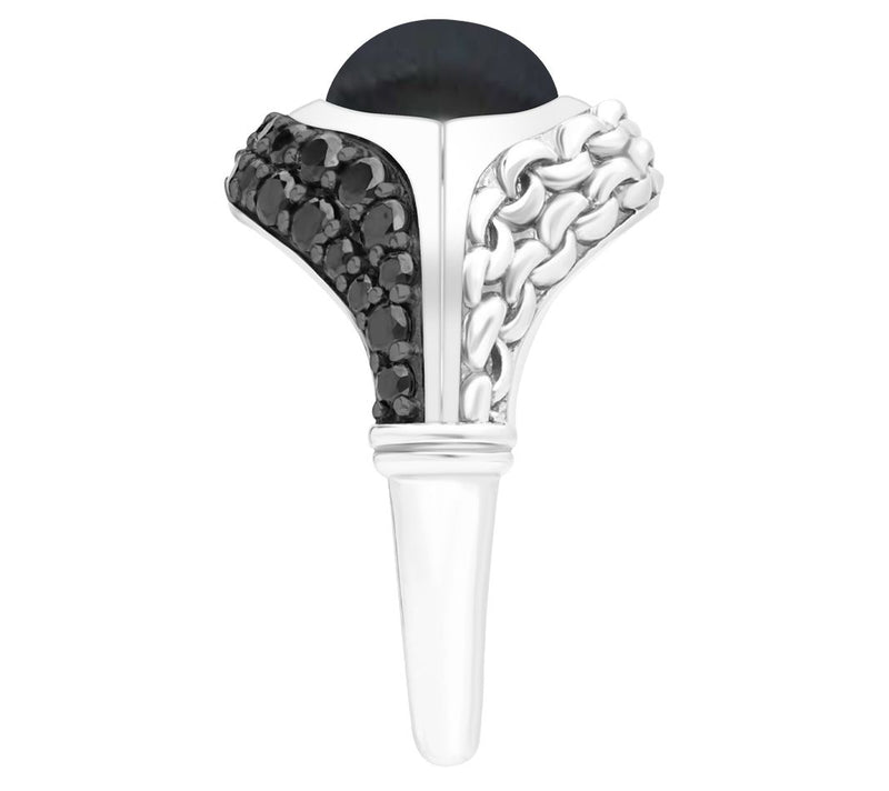 Tiffany Kay Studio Sterling Silver Onyx & Spinel Ring — View 3