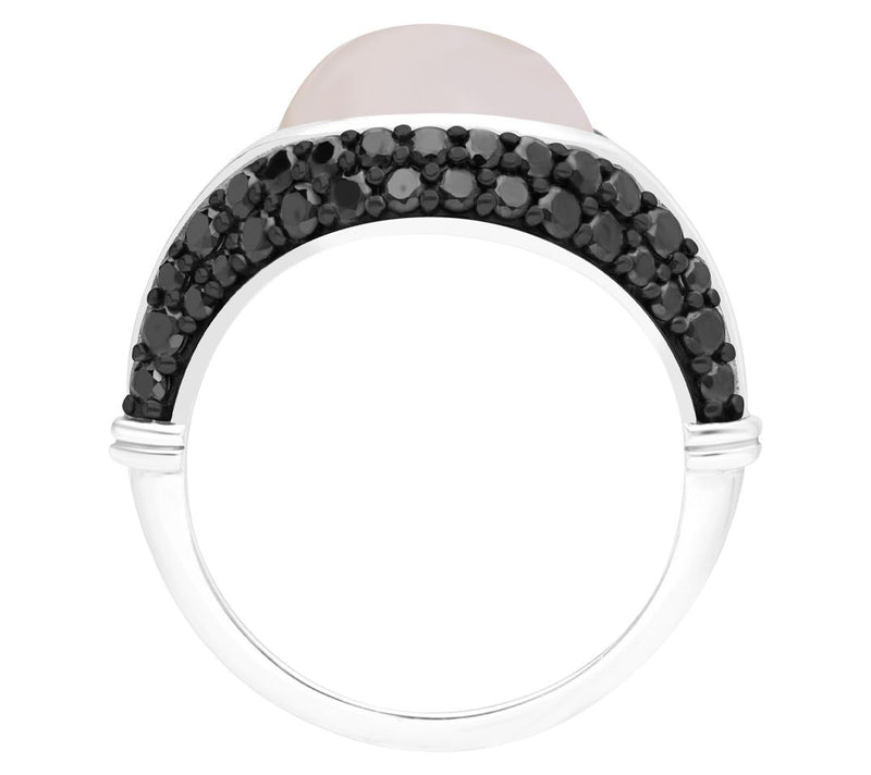 Tiffany Kay Studio Sterling Silver Rose Quartz & Spinel Ring — View 2
