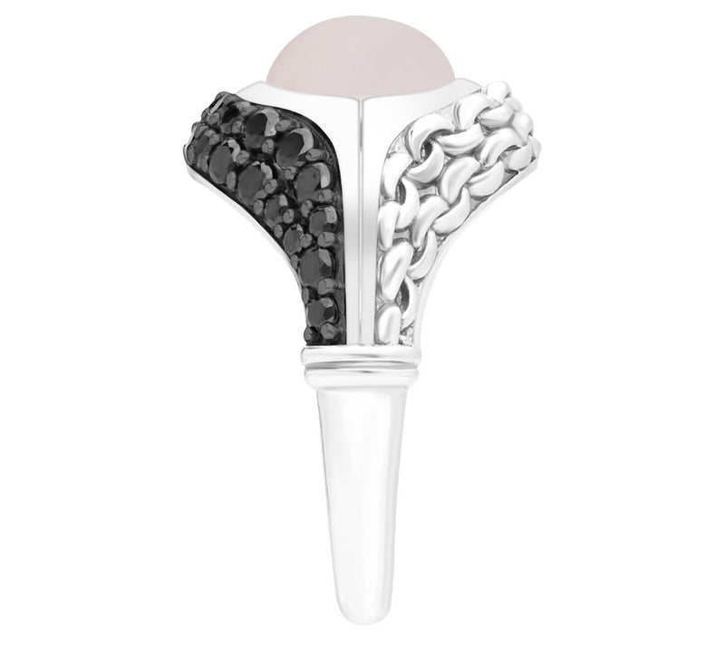 Tiffany Kay Studio Sterling Silver Rose Quartz & Spinel Ring — View 3