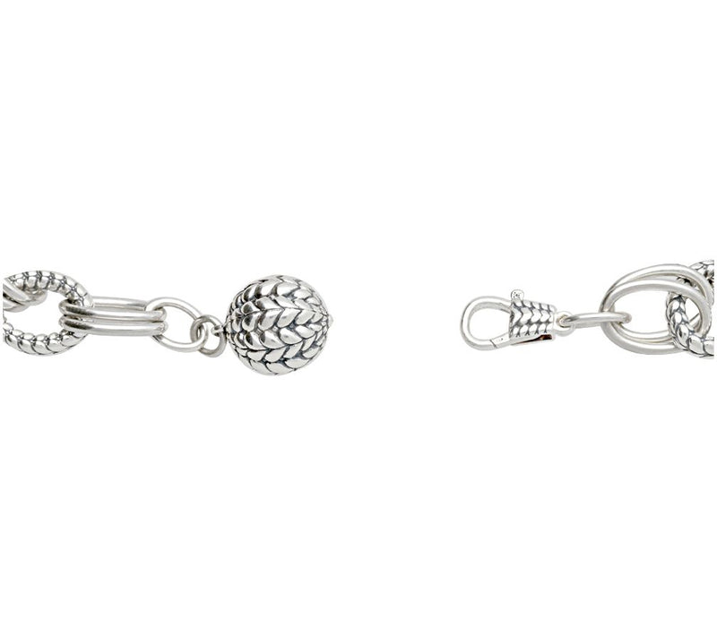 Tiffany Kay Studio Sterling Silver Herringbon e Link Bracelet — View 4