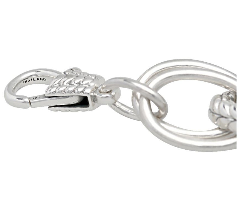 Tiffany Kay Studio Sterling Silver Herringbon e Link Bracelet — View 5