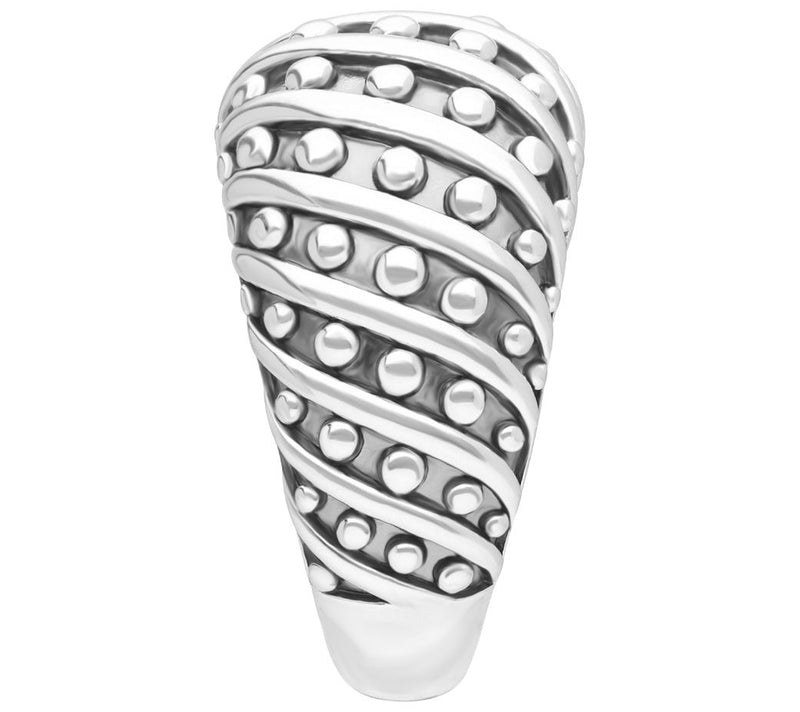 Tiffany Kay Studio Sterling Silver Armored Dome Ring — View 2