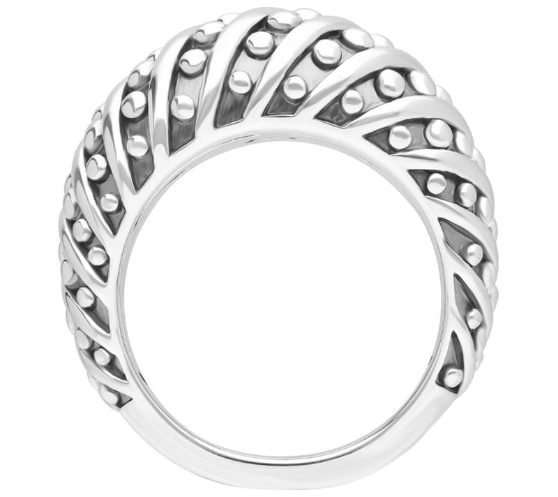 Tiffany Kay Studio Sterling Silver Armored Dome Ring — View 3
