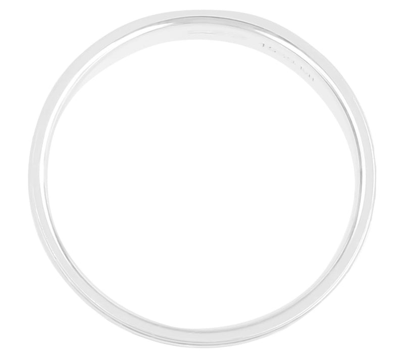 UltraFine Silver Diamond Cut 4mm Band Ring — View 5