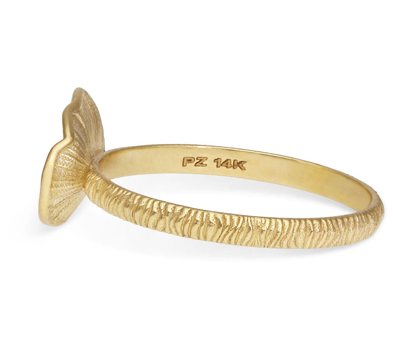 Adi Paz 14K Gold Textured Gemstone Ring — View 4