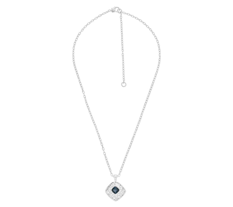Ariva Sterling Silver London Blue Topaz Vine Pendant w/ Chain — View 4