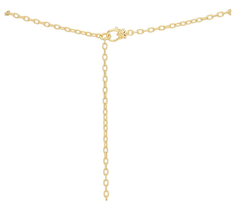 Ariva 18K Gold-Clad Onyx Vine Pendant w/ Chain — View 5