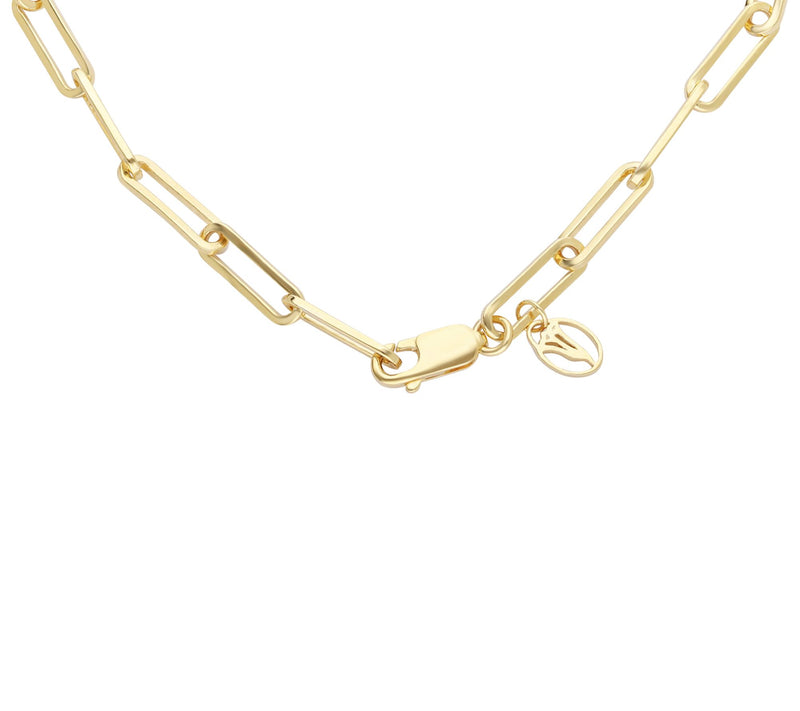 Goddaughters 14K Clad White Topaz Angel Eye Ankle Bracelet — View 3