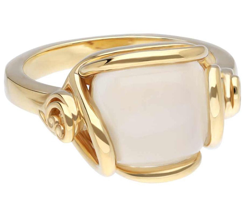 Goddaughters 14K Gold Clad Gratitude Rose Moonstone Ring — Main view