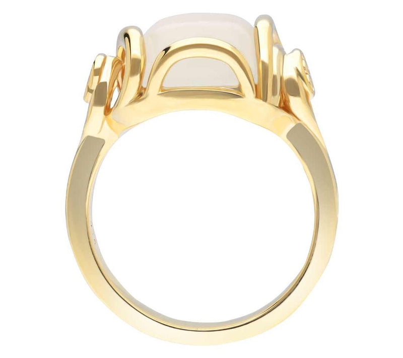 Goddaughters 14K Gold Clad Gratitude Rose Moonstone Ring — View 2