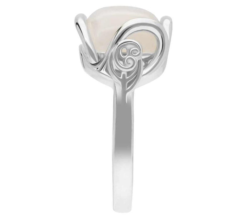 Goddaughters Sterling Silver Gratitude Rose Moonstone Ring — View 3