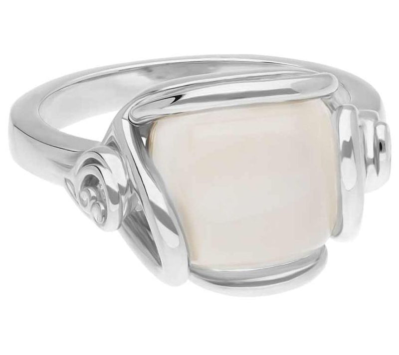 Goddaughters Sterling Silver Gratitude Rose Moonstone Ring — Main view
