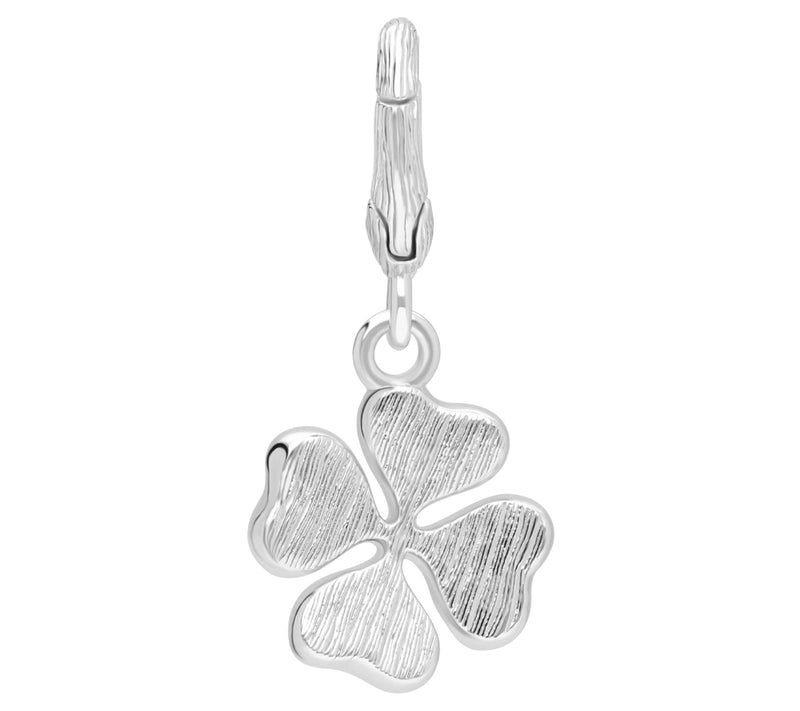 Ariva Sterling Silver Enamel Lucky Clover Charm — View 4