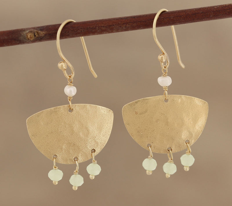 Novica Artisan Crafted 22K Gold Plated Multi-Gemstone Earrings — View 6