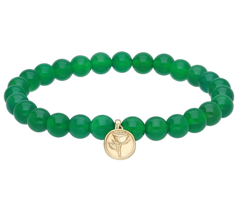 Elyse Ryan 14K Gold Clad Chalcedony Beaded Stre tch Bracelet — Main view