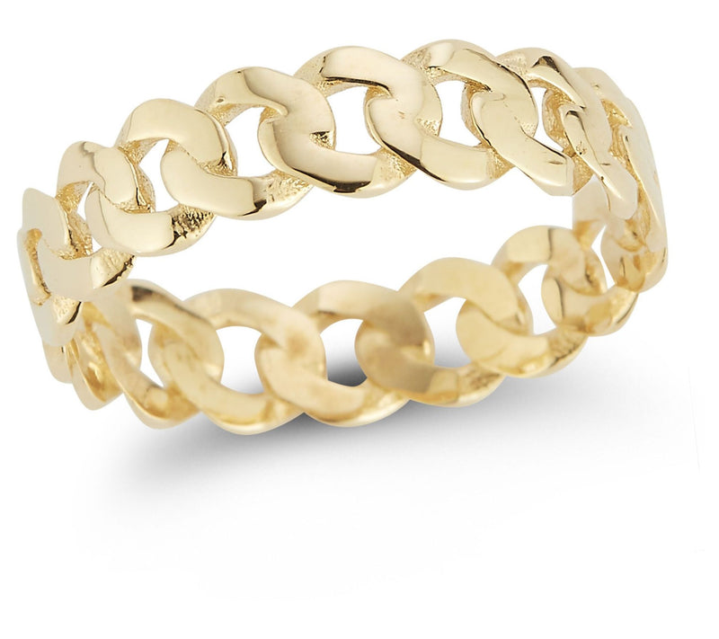 Luminosa Gold Bold Curb Ring, 14K — Main view