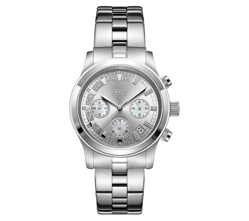 JBW Unisex Muse Diamond Accent Stainless Steel Watch — View 3
