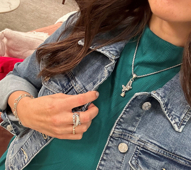 JAI Sterling Silver Christmas Charm Enhancer — View 7