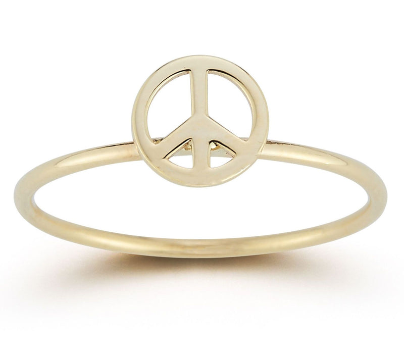 Luminosa Gold Peace Ring, 14K — View 3