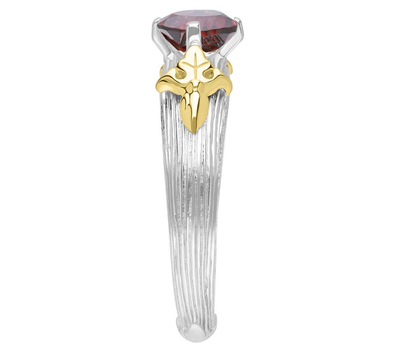 Ariva Sterling Silver & 18K Gold Gemstone Ring — View 7
