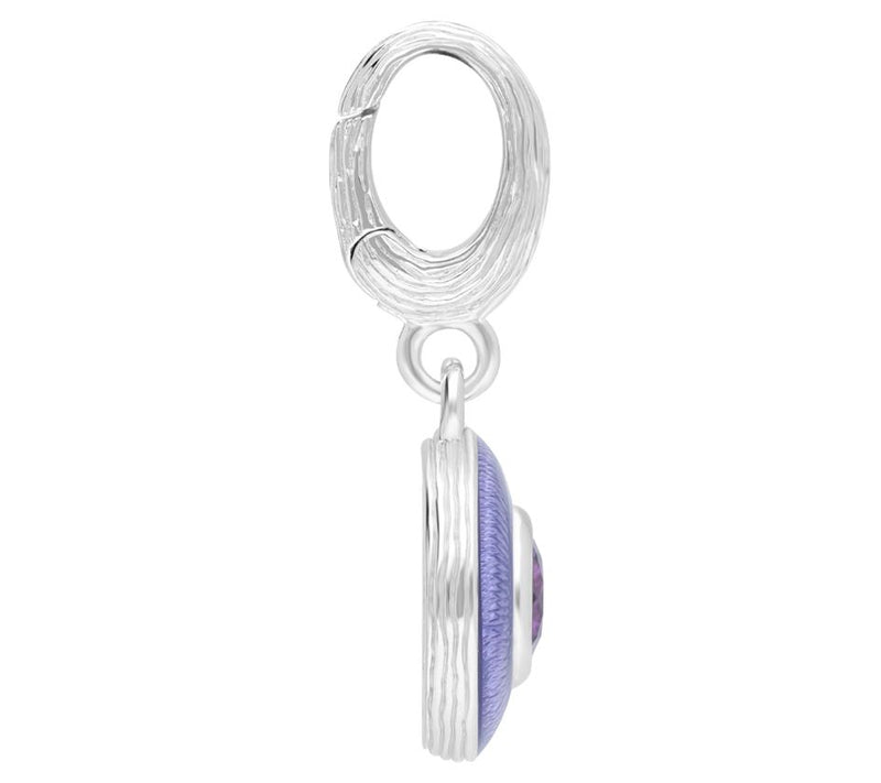 Ariva Sterling Silver Enamel Birthstone Charm — View 26