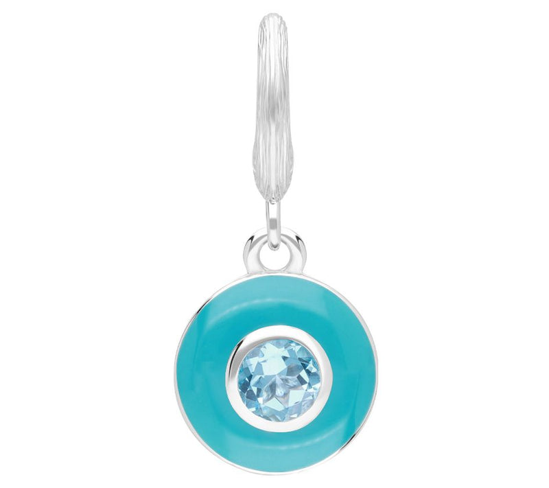Ariva Sterling Silver Enamel Birthstone Charm — View 7