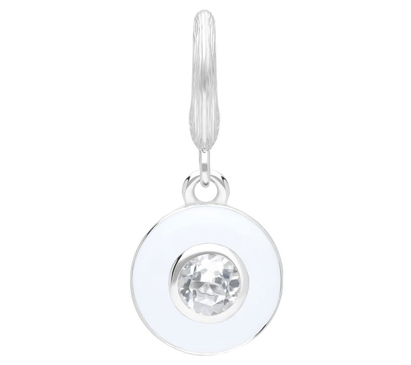 Ariva Sterling Silver Enamel Birthstone Charm — View 25