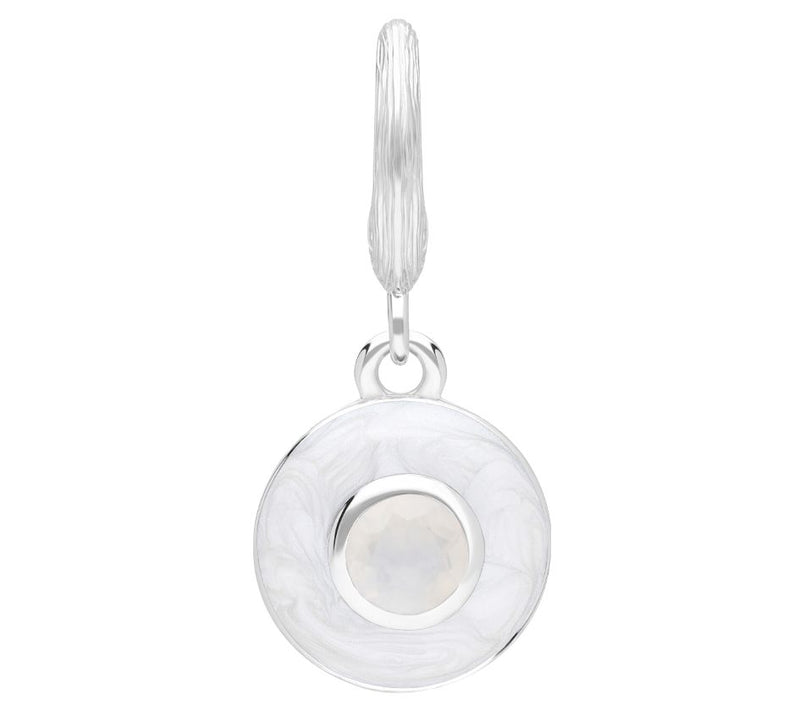 Ariva Sterling Silver Enamel Birthstone Charm — View 19