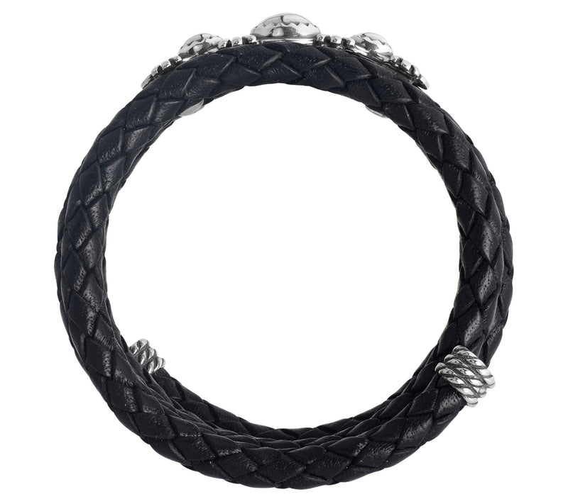 American West Sterling Classics Leather Coil Wrap Bracelet — View 10