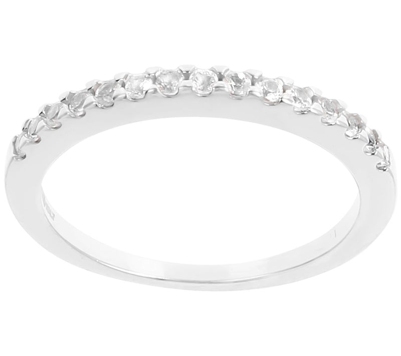 Diamonique 0.40 cttw Stackable Band Ring, Sterl ng Silver — View 13