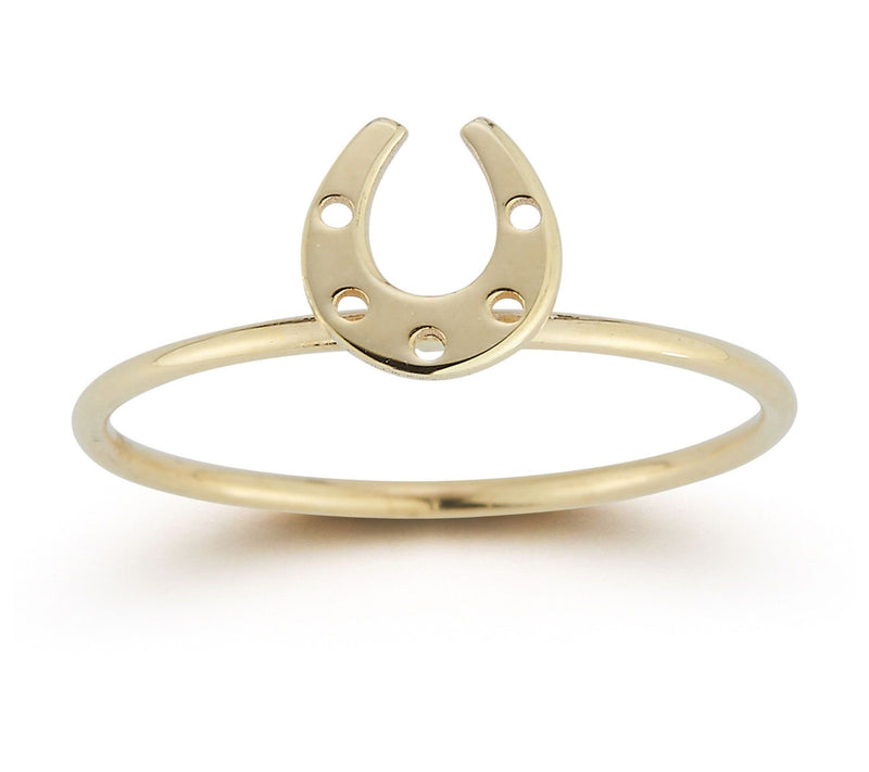 Luminosa Gold Horseshoe Ring, 14K — Main view