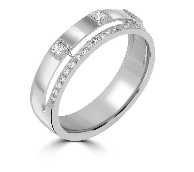 Affinity Diamonds 0.25 cttw Band Ring, 14K White Gold — View 4