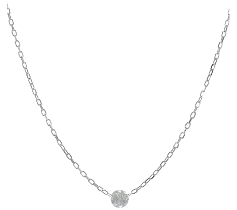 Affinity Diamonds 0.20 cttw Diamond Necklace, 14K White Gold — Main view