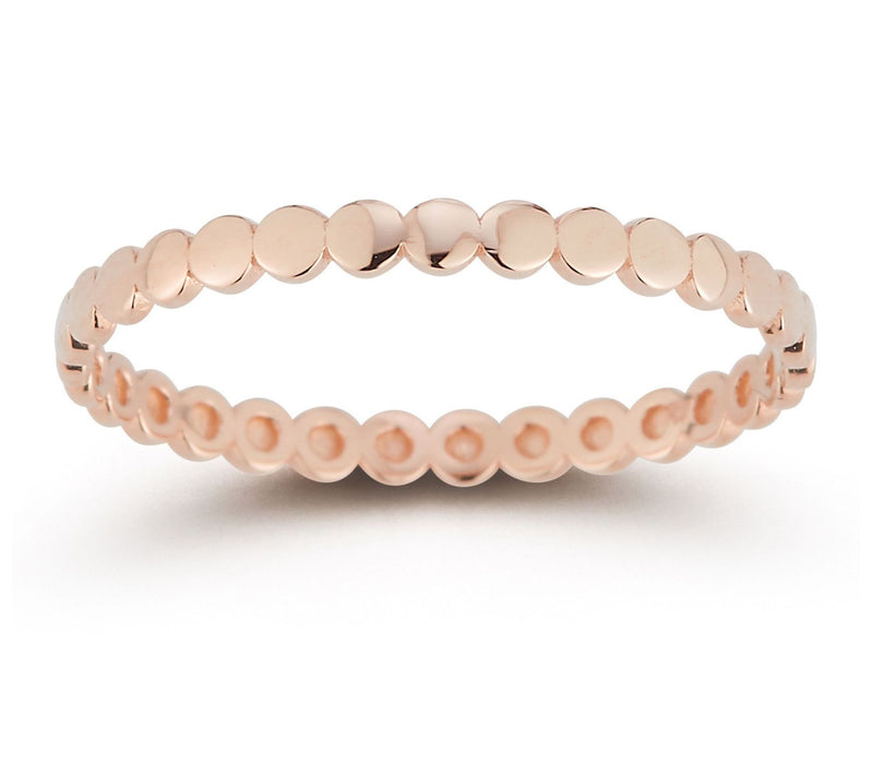 Luminosa Gold Bead Band Ring, 14K — View 3