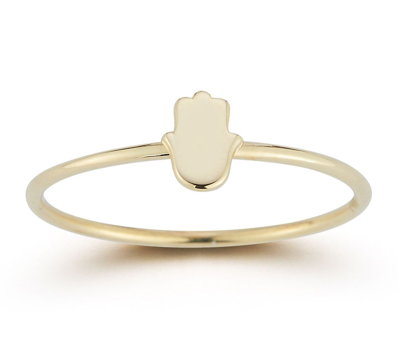 Luminosa Hamsa Hand Ring, 14K Gold — Main view
