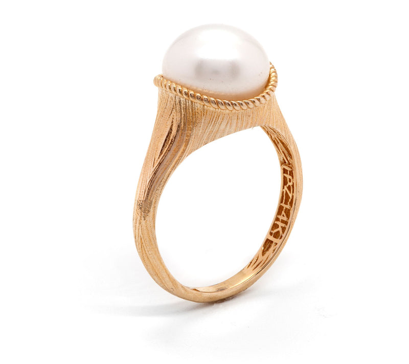Adi Paz 14K Gold Cultured Pearl Cocktail Ring — View 2