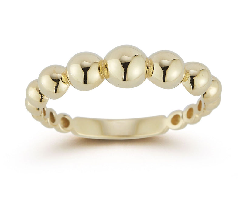 Luminosa Gold Bubble Band Ring, 14K — View 3