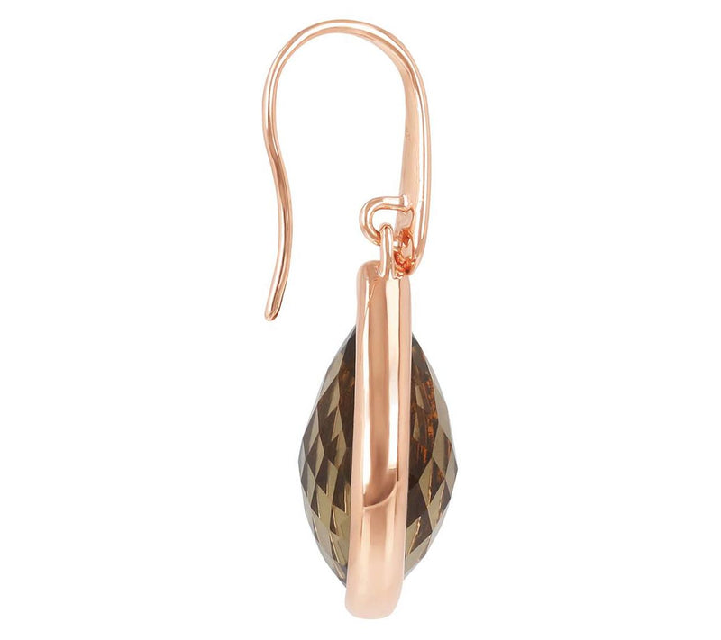 Bronzo Italia Faceted Quartz Dangle Earrings — View 4