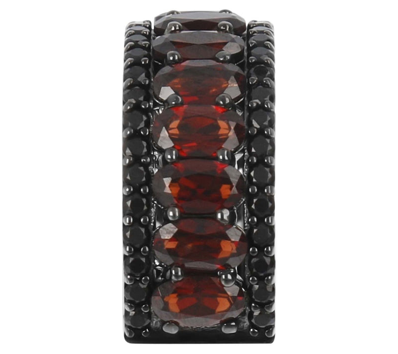 Mistero Gemstone Band Ring, Sterling Silver — View 6