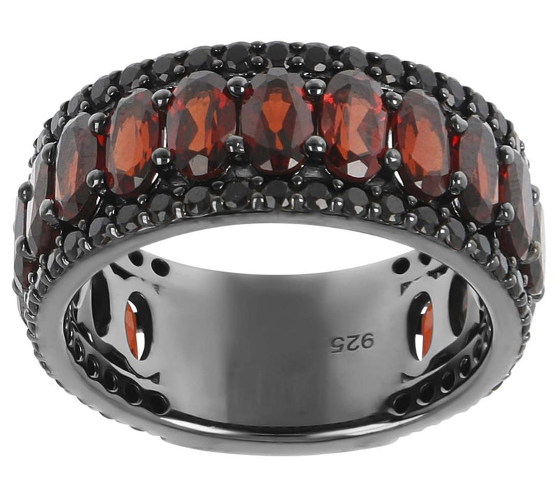 Mistero Gemstone Band Ring, Sterling Silver — View 5