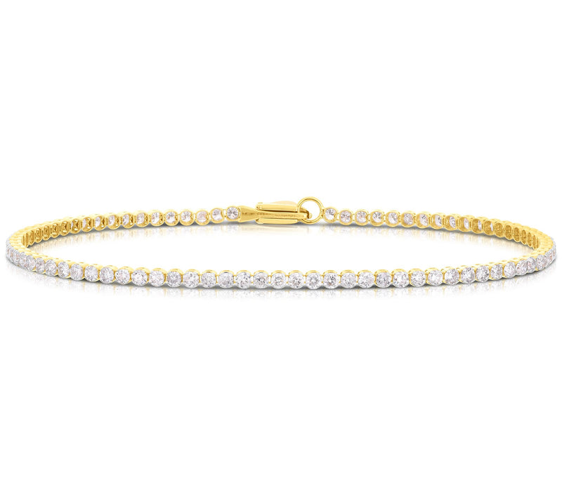 Affinity Diamonds 1.00 cttw Tennis Bracelet, 14K Gold — Main view
