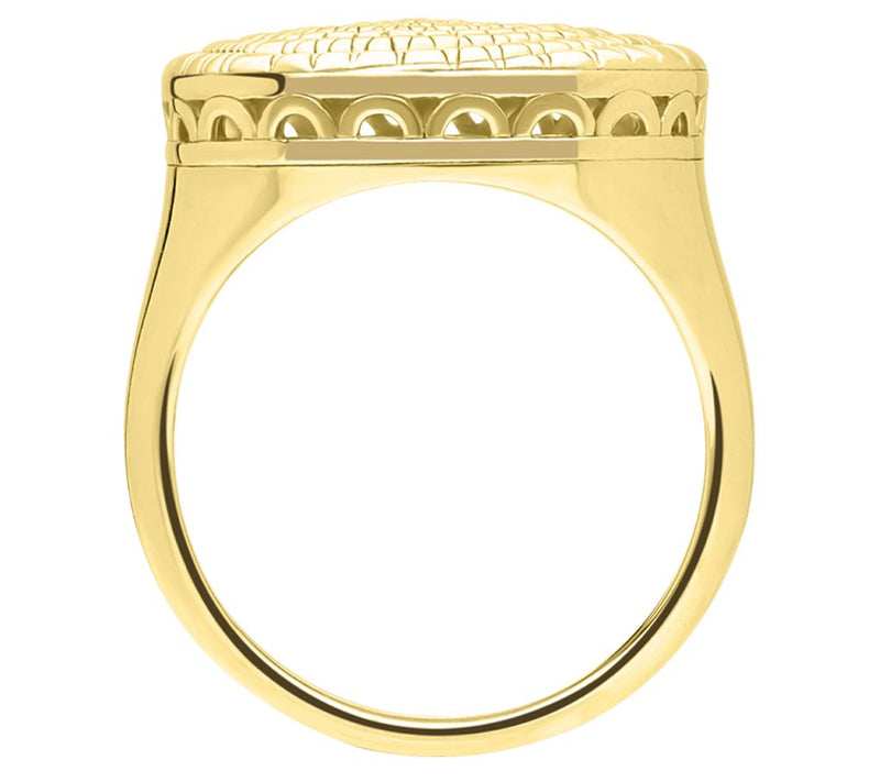 Elyse Ryan 14K Gold Clad Nautilus Ring — View 2